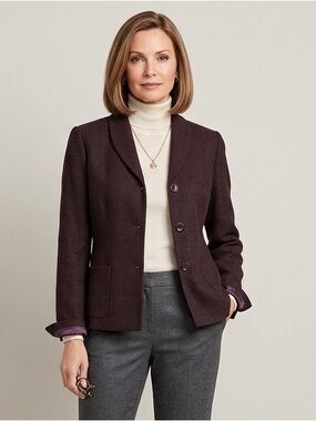 Talbots‎ Laine Blend 3-Button Blazer